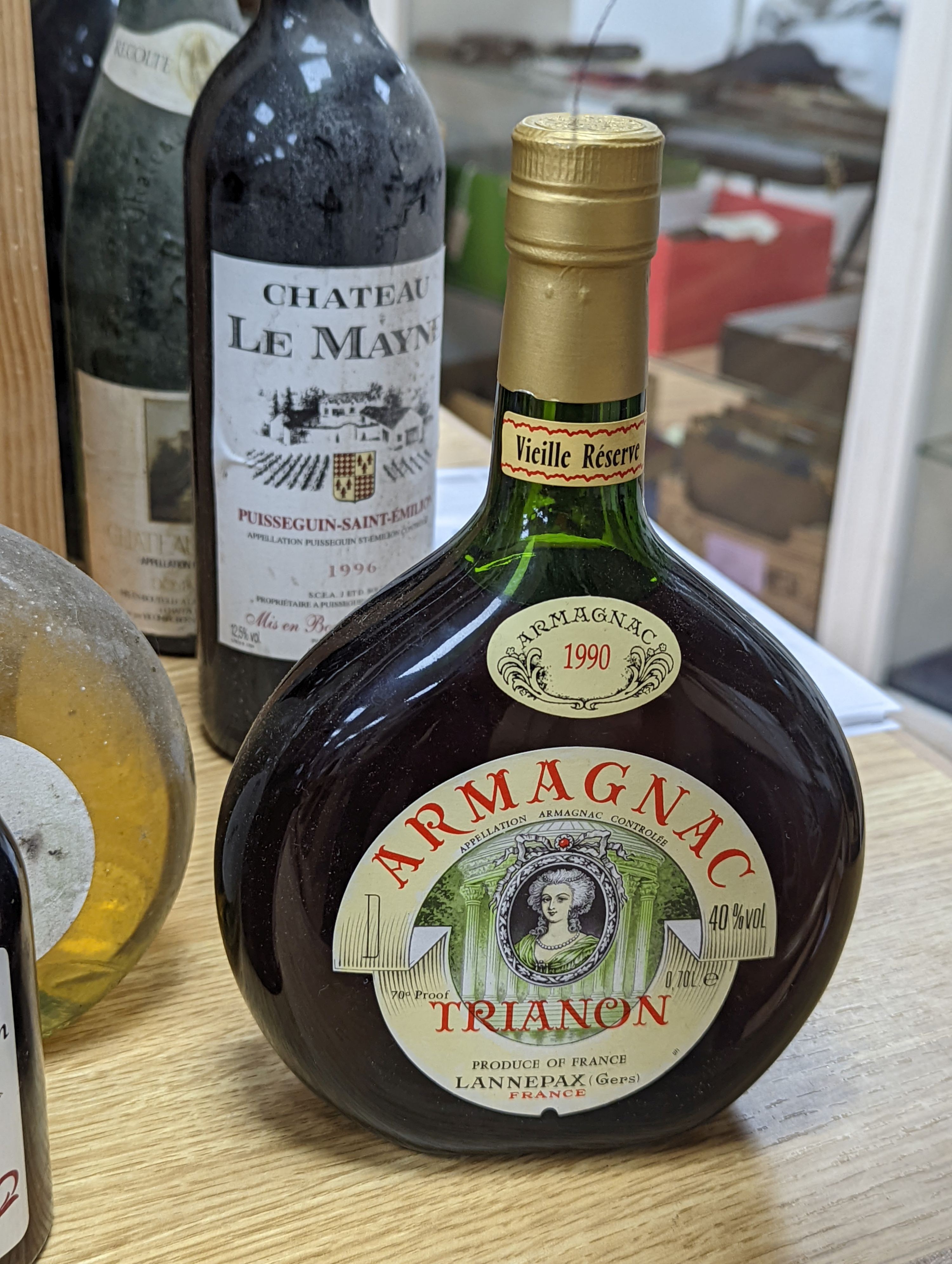Assorted wines and spirits